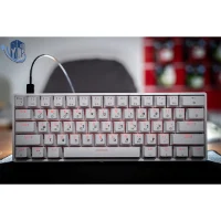 מקלדת גיימינג מכנית בצבע לבן GK61 Skyloong Gateron Yellow