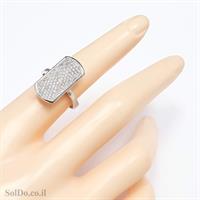 טבעת מכסף משובצת אבני זרקון  RG1673 | תכשיטי כסף | טבעות כסף