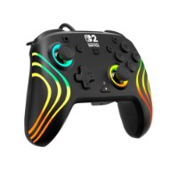 בקר גיימינג חוטי צבע שחור Turtle Beach Afterglow Wave Wired Controller for Nintendo Switch 2 – שלט גיימינג יחיד עם תאורת
