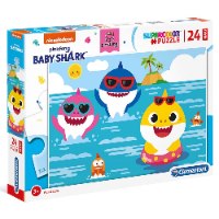 קלמנטוני - פאזל בייבי שארק 24 חלקים - Clementoni Puzzle Maxi Baby Shark