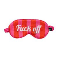 כיסוי עיניים יוקרתי לאישה עם מסר חד Fuck Off