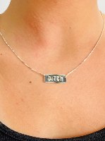 שרשרת BITCH מלבנית