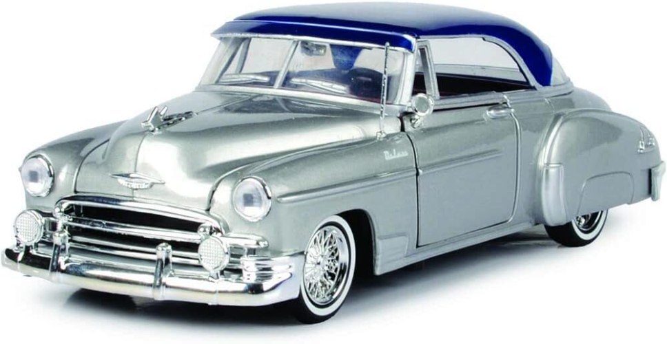 מוטורמקס שברולט 1:24 – דגם אספנות איכותי Chevrolet Chevy Bel Air Lowrider 1950 Motormax