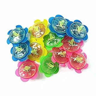 12 יח' סביבון עם אור בצורת פרח
