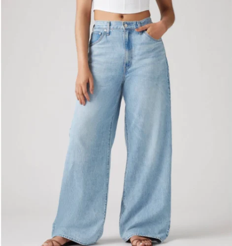 001UP-0000 Cinch Baggy ג'ינס מתרחב בתוספת כפתור להקטנת מותן LEVI'S