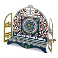 חנוכיה קהילות ישראל דגם רימונים