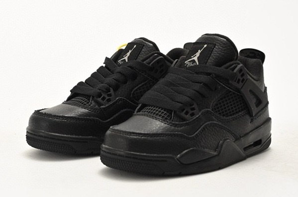 נעלי אייר ג'ורדן ילדים Nike Air Jordan 4 Retro שחור