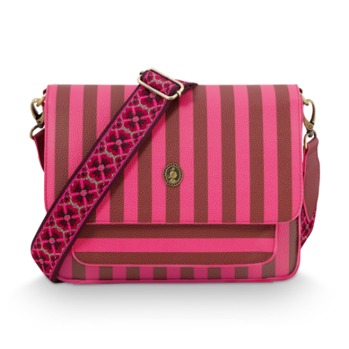 Cross Body דגם FENNA פסים בינוני מידות 25X7X20 ס"מ של חברת PIP STUDIO