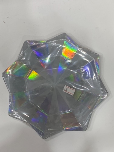 צלחות נייר כסף כוכב 6 יח