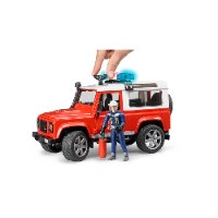 ברודר - ג’יפ לאנדרובר רכב כיבוי+ שוטר ואביזרים - Bruder Jeep Land Rover 02596