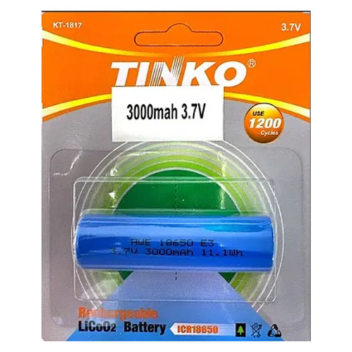 סוללה נטענת 3.7V 18650 3000mah