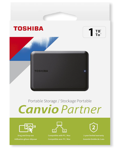 דיסק חיצוני TOSHIBA Canvio Ready 1TB 2.5 USB 3.2