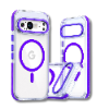 שקוף סגול - כיסוי חזק במיוחד תומך Magsafe לגוגל פיקס GOOGLE PIXEL 10 Pro XL