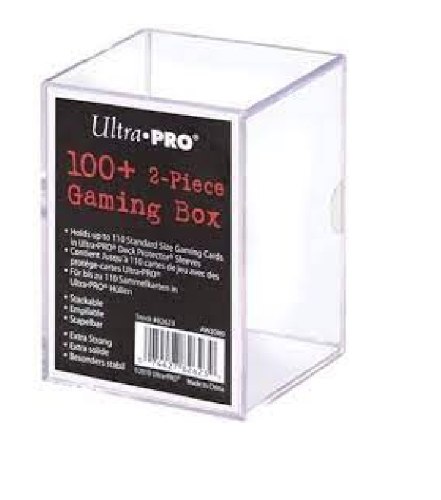 אולטרה פרו קופסת חפיסה (דק בוקס) שקוף - 100+ קלפים(2 חלקים) Ultra Pro 100+ 2-Piece Gaming Box
