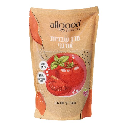 מרק עגבניות קרמי אורגני 400 גרם - allgood