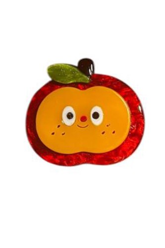 סיכת דש רזין חצי תפוח