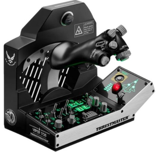 סט בקרי F-16C Thrustmaster Viper Mission Pack עם מצערת 1:1 ולוח בקרה מלא למחשב