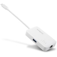 מתאם כרטיס רשת מהיר Edimax EU-4308 - USB-C to 3-Port USB 3.0 Gigabit Ethernet Hub