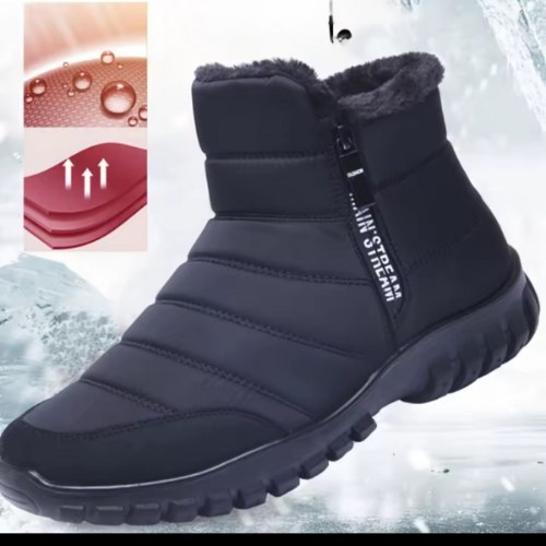 נעלי חורף עמידות למים לגברים משולבות רוכסן ICESTREAM