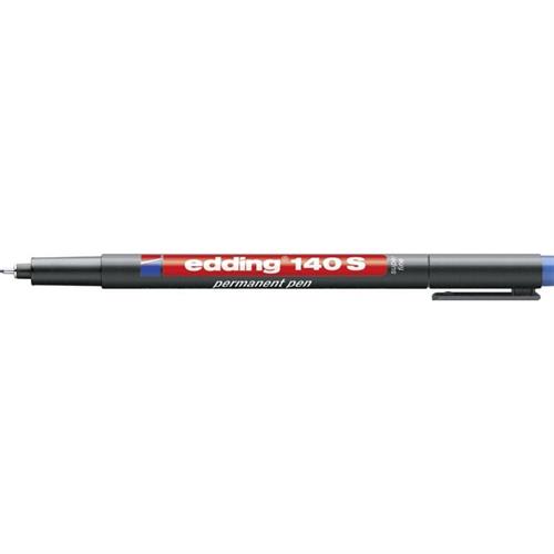 טוש לשקפים 140 מידה S טיפ 0.3 מ"מ כחול אדינג edding