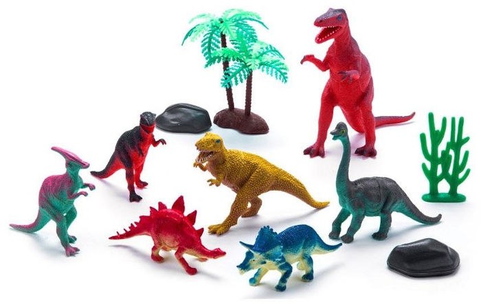 דינוזאורים סט חיות בשקית