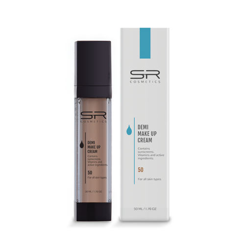 SR Cosmetics Demi Makeup Cream Moisturizer SPF50 - Интенсивный увлажняющий крем с легким тоном