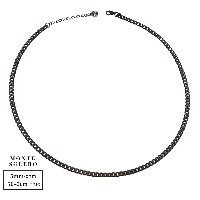 Cono necklace Black 5mm