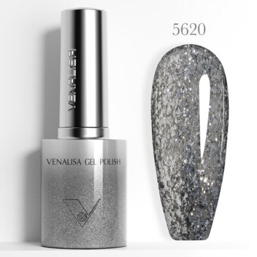 לק ג'ל VENALISA ונליסה 10 מ"ל - 5620 Glitter
