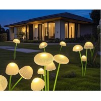 מנורת-גינה-מעוצבת-בצורת-פטרייה-עם-תאורת-LED-סולארית-פנימית-4