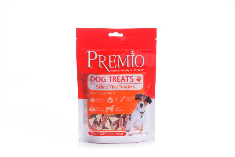 פרמיו חטיף משולשים עוף 100 גרם - PREMIO TREATS TINY TENDERS 100G