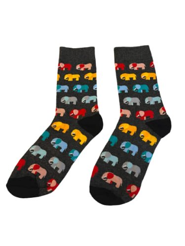 גרביים מעוצבות פילים