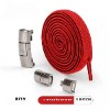 אדום - שרוכי נעליים אלסטיים עם סוגר ללא קשירה Press Lock