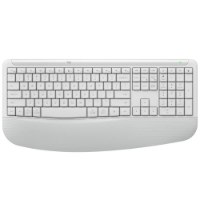 מארז מקלדת ועכבר אלחוטי צבע אוף וויט Logitech Signature Comfort Plus Combo MK880 – מקלדת אלחוטית בצבע אוף-וויט עם משענת