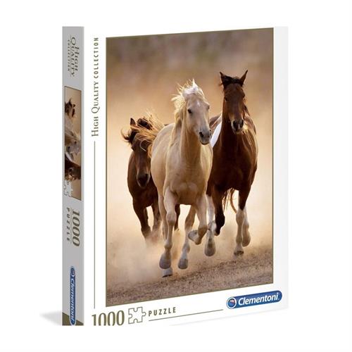 קלמנטוני - פאזל 1000 חלקים סוסים דוהרים - Clementoni 39168