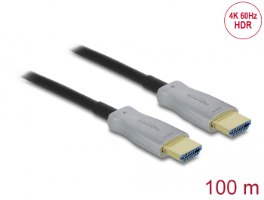 כבל מסך אקטיבי Delock Active Optical Cable HDMI 4K 60 Hz 100 m