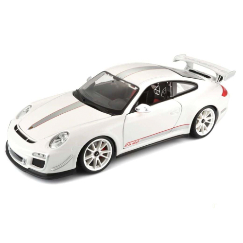 דגם מכונית פורשה גי טי 3 אר אס - Bburago Porsche 911 GT3 RS 4.0 White 1:18