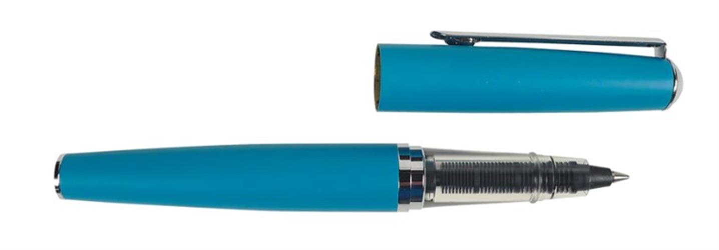 עט רולר מתכתי כחול