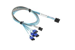כבל SFF8643 (Straight) TO 4 SATA W/SB 60CM