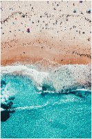 זוג תמונות קנבס הדפס צילום חוף הים מלמעלה "Sea From The Sky" | תמונות לבית