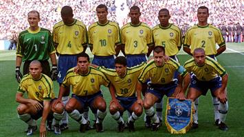 חולצת משחק רטרו ברזיל בית 1998/00