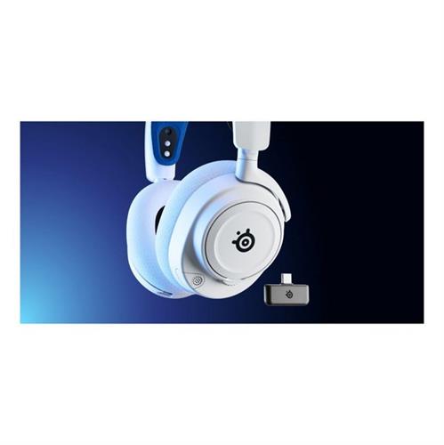 אוזניות גיימינג אלחוטיות SteelSeries Arctis Nova 7P לבן