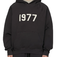 Fear Of God 1977-print hoodie - Black