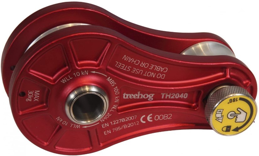 גלגלת TREEHOG להורדת משקלים 100 kn תקן EN12278 אדום