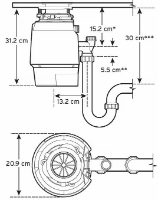 טוחן אשפה 0.75 כס דגם PREMIUM 700SR insinkerator - יבואן רשמי