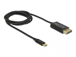 כבל מסך קואקסיאלי Delock Coaxial USB Cable Type-C to DisplayPort 1.2 4K 60 Hz 1 m
