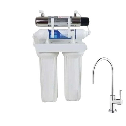 מריטל UV - מערכת טיהור מים 4 שלבים כולל מנורת UV