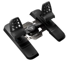 דוושות סימולטור טיסה Turtle Beach VelocityONE Ruder Xbox/PC – סט דוושות טיסה שחור עם שני משטחי דריכה על רקע לבן USB-C