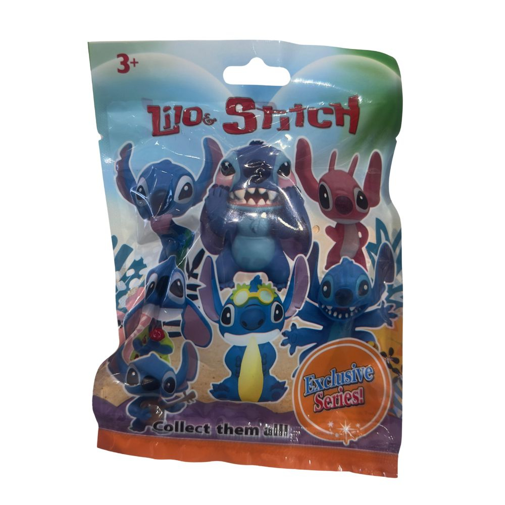 שקיות הפתעה - בובת סטיץ ו3 קלפים - STITCH
