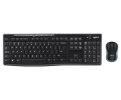 סט מקלדת ועכבר אל חוטי Logitech Wireless Desktop MK270