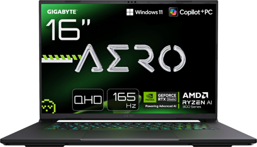 מחשב נייד GIGABYTE AERO X16 2WH R9 HX370 32GB DDR5 1TB 5070 WIN11